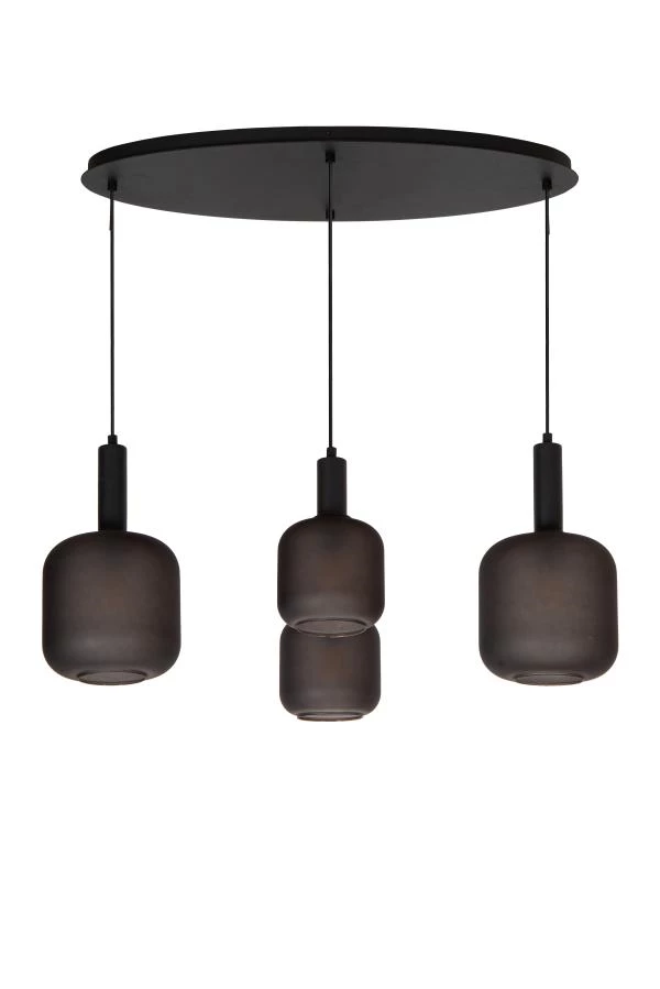 Lucide ELOISE - Hanglamp - 4xE27 - Zwart - uit